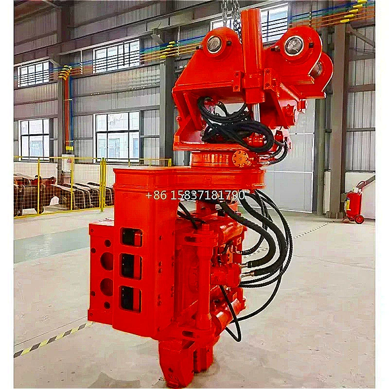 Hydraulic Hammer Pile Driver Attachment Machine Construction Pile Driving Machine Adjustable Impact Force Pile Driver Price