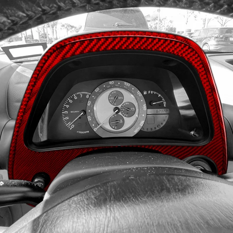 For Lexus IS200 IS300 1999-2005 Carbon Fiber Instrument Speedometer Surround Panel Cover Trim Interior Decoration Car Stickers