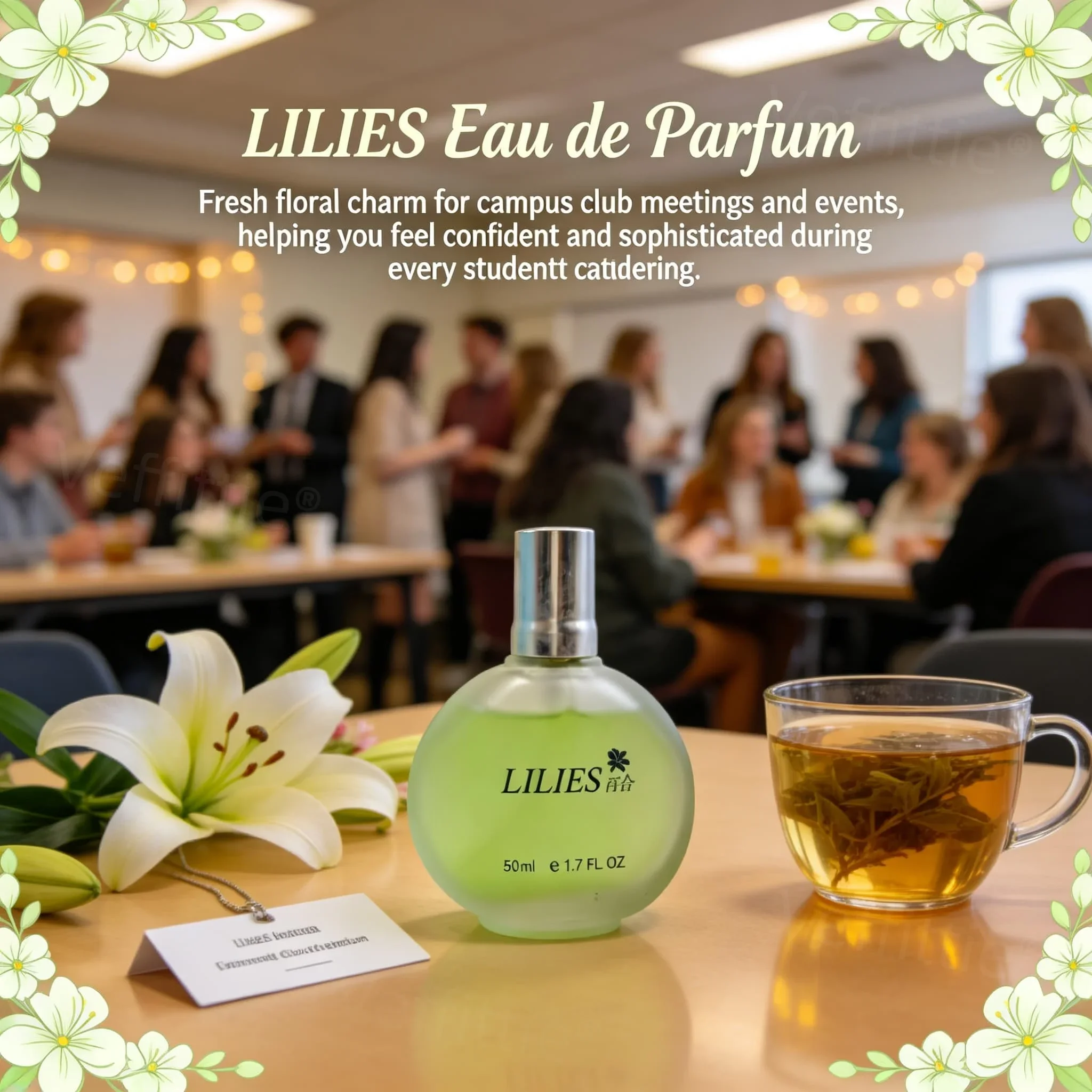 

Daily Soft Lily Serenity 50ml Eau De Toilette, Errands Runs, Coffee Shop Visits, Long Lasting Aroma for Relaxed Everyday Moments
