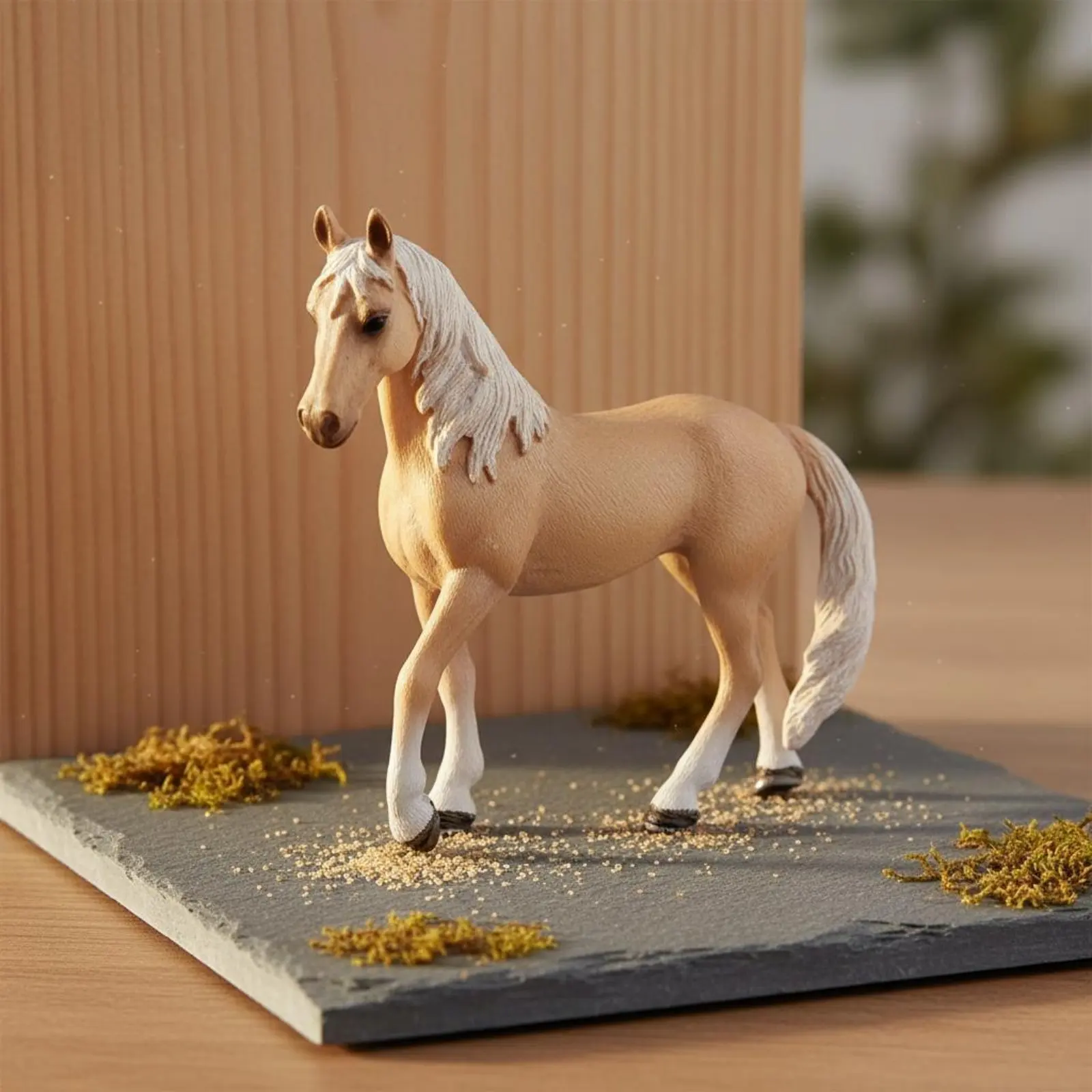 Modellino di Cavallo Realistico, Set di Statuette di Cavalli con Base Robusta, Decorazioni per Torte per Collezionisti, Uso Educativo