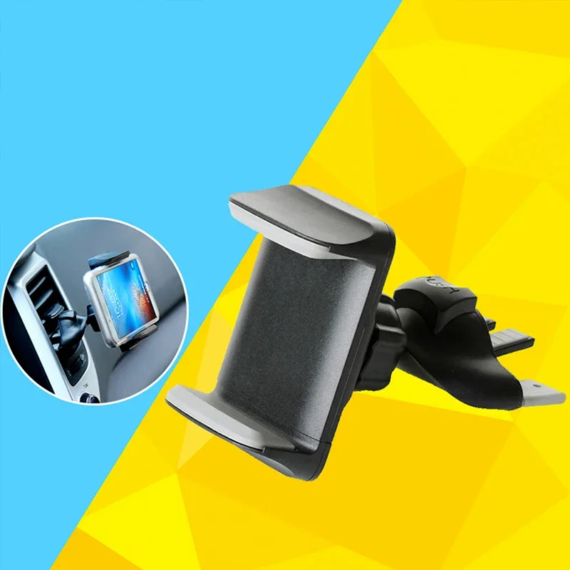 Universal Car Phone Holder CD Slot Vent Air Stand Mount 360 Rotation Mobile Phone Holder Stand for Iphone 8 XR XS Samsung Xiaomi