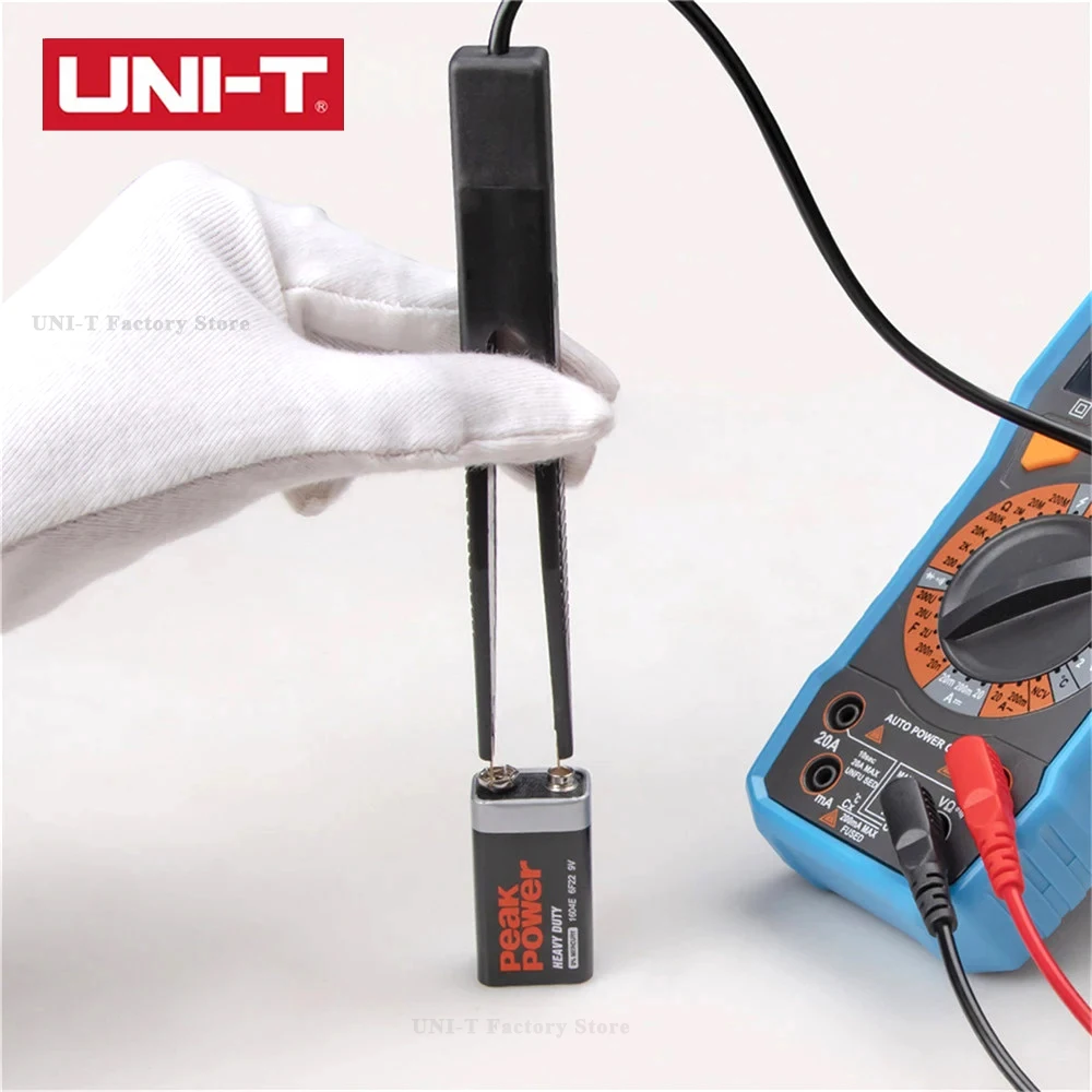 UNI-T-UT-L01 Pinças, Test Leads, Universal Test Clip, Capacitor, Detector de Resistência, Multímetro Acessórios, Componentes eletrônicos