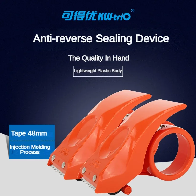 

Tape Dispenser Sealing Packer Packaging Parcel Plastic Roller Tape Cutter Sealing Tape Holder Home Office Manual Packing Machine