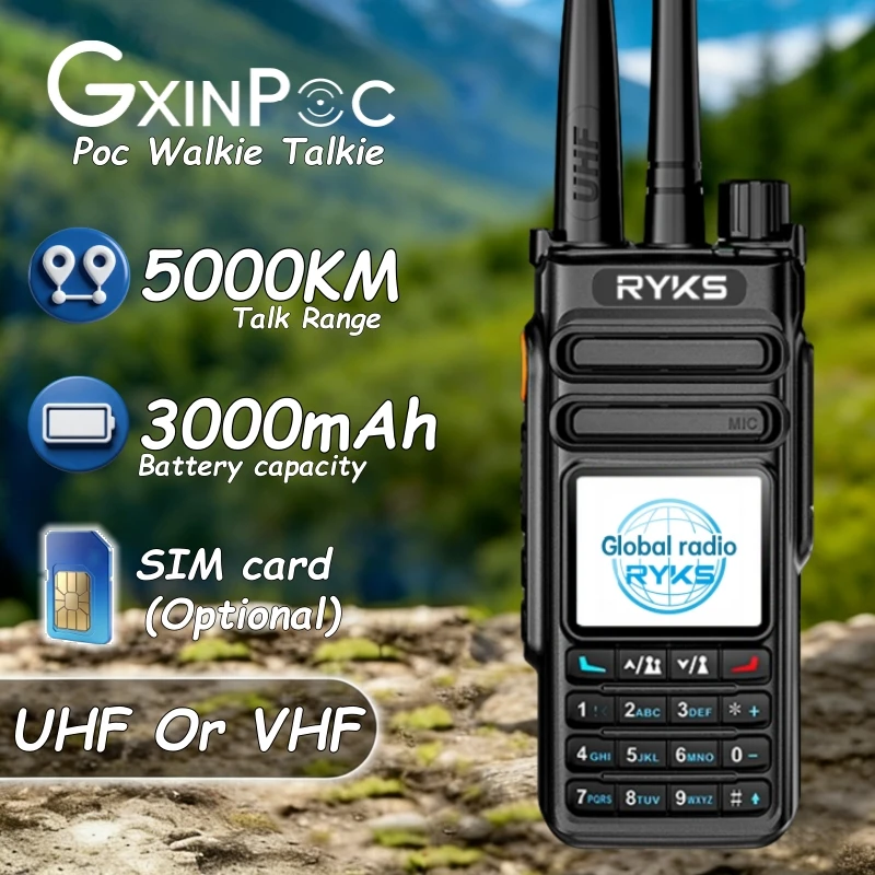 

4G Walkie Talkie Long Range Military 10000Km Poc Radio Xin Poc With Uhf 400-470Mhz For Global Ptt Radio Wireless Set