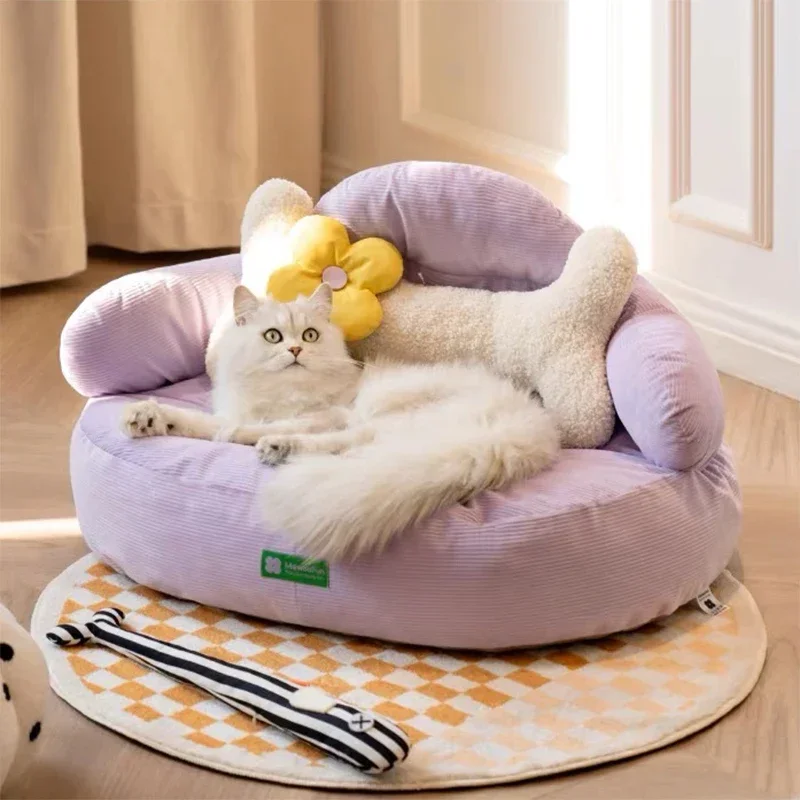 Hot salesSpring Sofa Cat Nest Four Seasons Universal Dog Small Puppy Dog Small Cat Pet Nest Removable and Washable