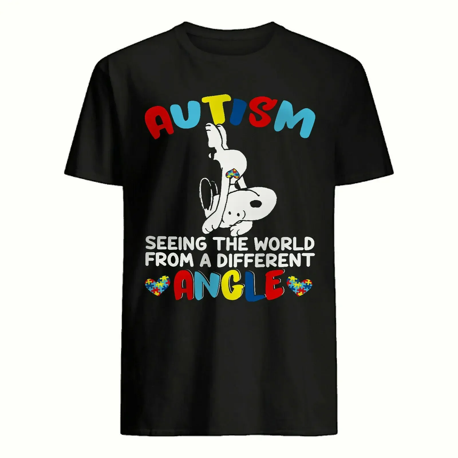 Autism Seeing The World From A Different Angle Autism Awareness S.Noopy T-Shirt