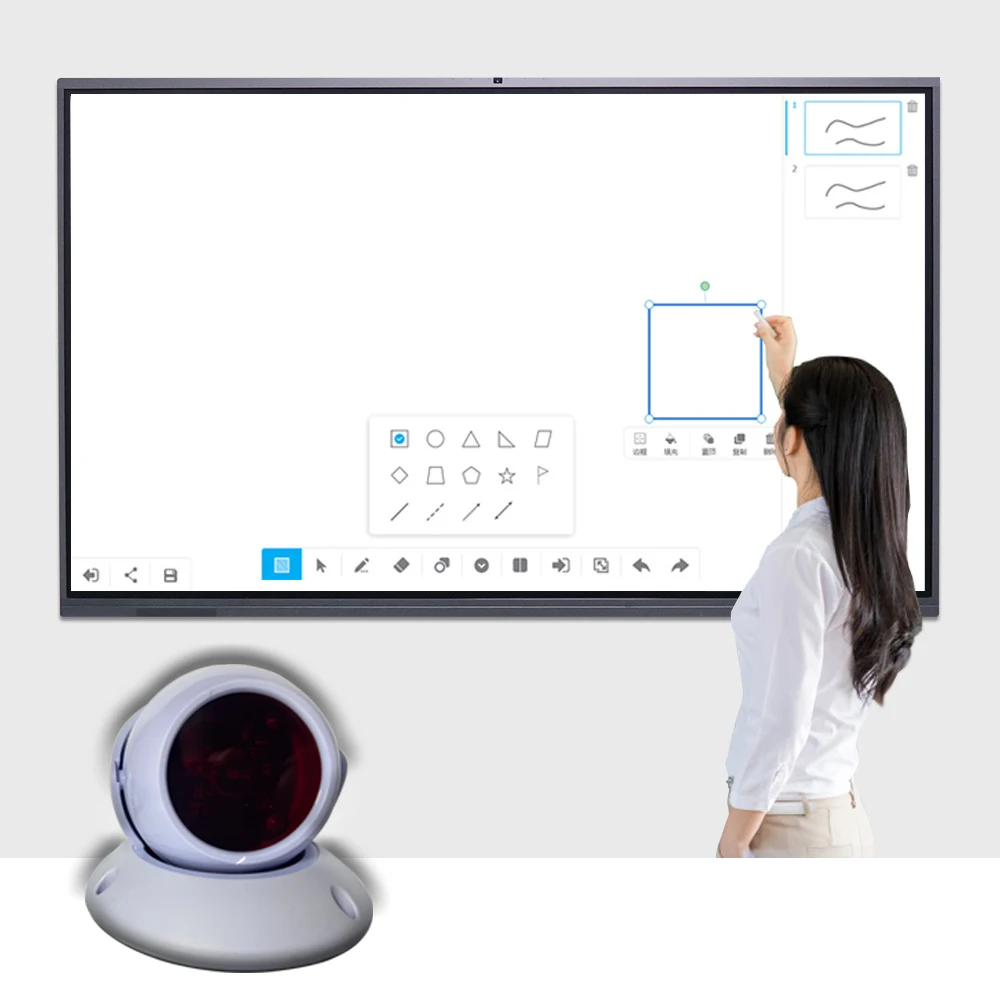 220 بوصة الأشعة تحت الحمراء القلم الكتابة الشاشة المحمولة Smartboard USB متعدد اللمس التفاعلية الإسقاط البرمجيات جهاز التعليمية تلبية