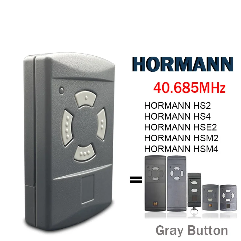 

HORMANN 40.685MHz Remote Control Hormann HS2 HS4 HSE2 HSM2 HSM4 Garage Door Remote Control Fixed Code Electric Door Opener