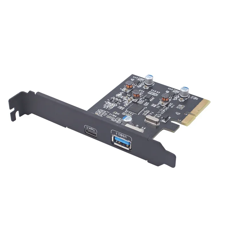 

PCIE PCI Express к USB 3.1 2-портовый Gen2 10 Гбит/с Тип A Тип C Карта расширения Чипсет Asmedia ASM1142 + ASM1543 Адаптер-конвертер