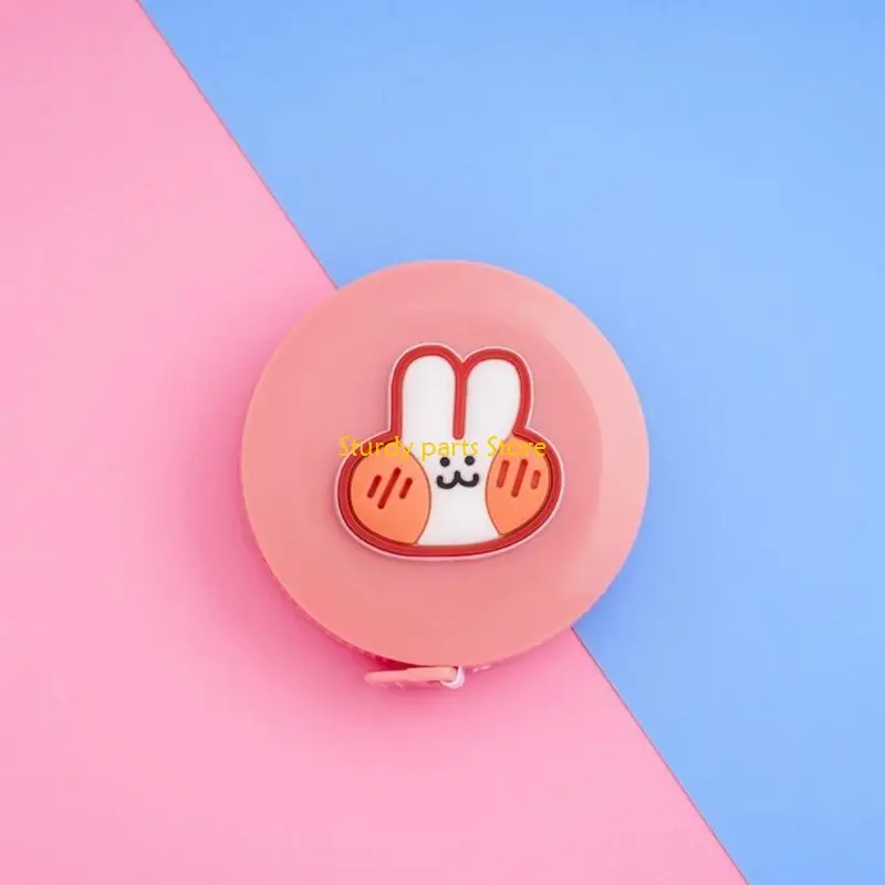 97QC Portable 150cm Circular Retractable Tape Measure Dengan Adorables untuk Siswa, Rumah Tangga, Profesional