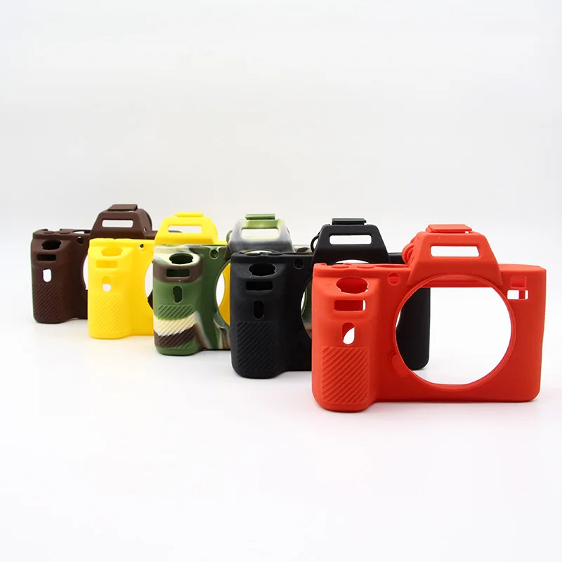 Silicon Armor Skin Case Body Cover Protector for Sony Alpha a72 A7 II a7s2 A7S II A7SII Mirrorless Camera Protective Video Bag