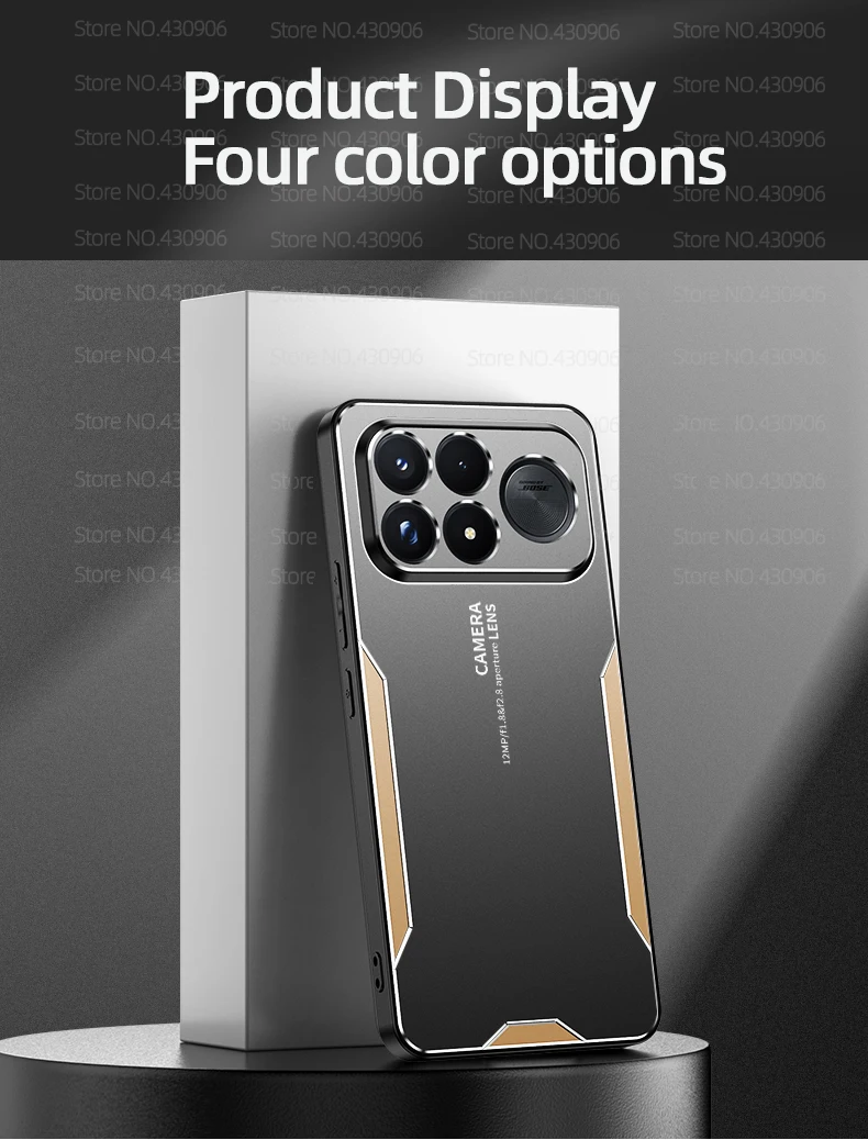 Für Redmi K100 Pro Max: Metallhülle aus Aluminium, schützt die Kameralinse, verhindert Fingerabdrücke, Metall- und TPU-Kombination, für Redmi K100 Pro Max. – Detail 10