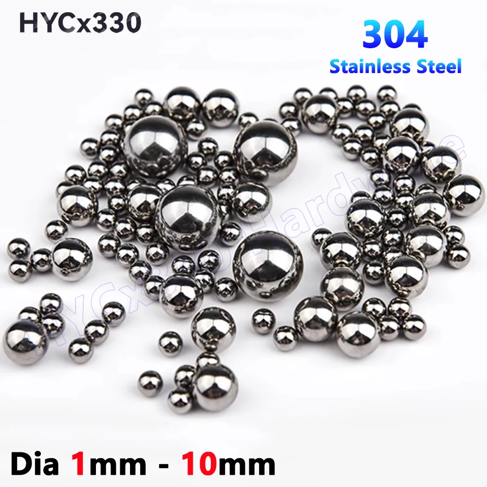 50/100Pcs Dia 1 1.5 2 2.5 3 4 5 6 8 10mm 304 A2 Stainless Steel Balls Solid Precision Bearings Roller Beads