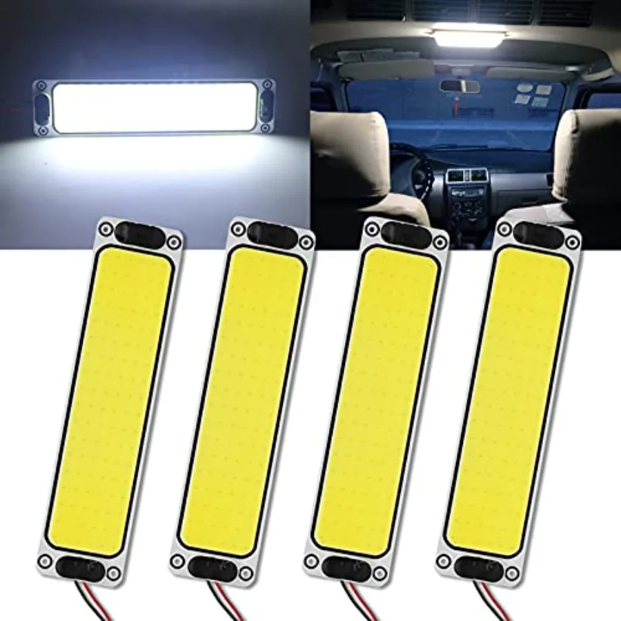 

【Spot goods】Interior Light Bar COB 108 SMD DC12-36V LED Strip Lights with ON/Off Switch for Camper Truck Van RV Trailer Boat Ca