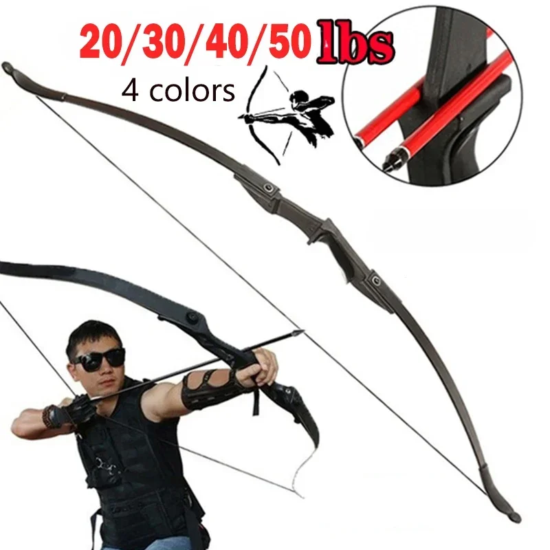 

Fitness Bow And Arrow,20/30/40/50Ibs Double Arrow Table Recurve Bow Archery Left Right Hand Universal Scenic Shooting Straight