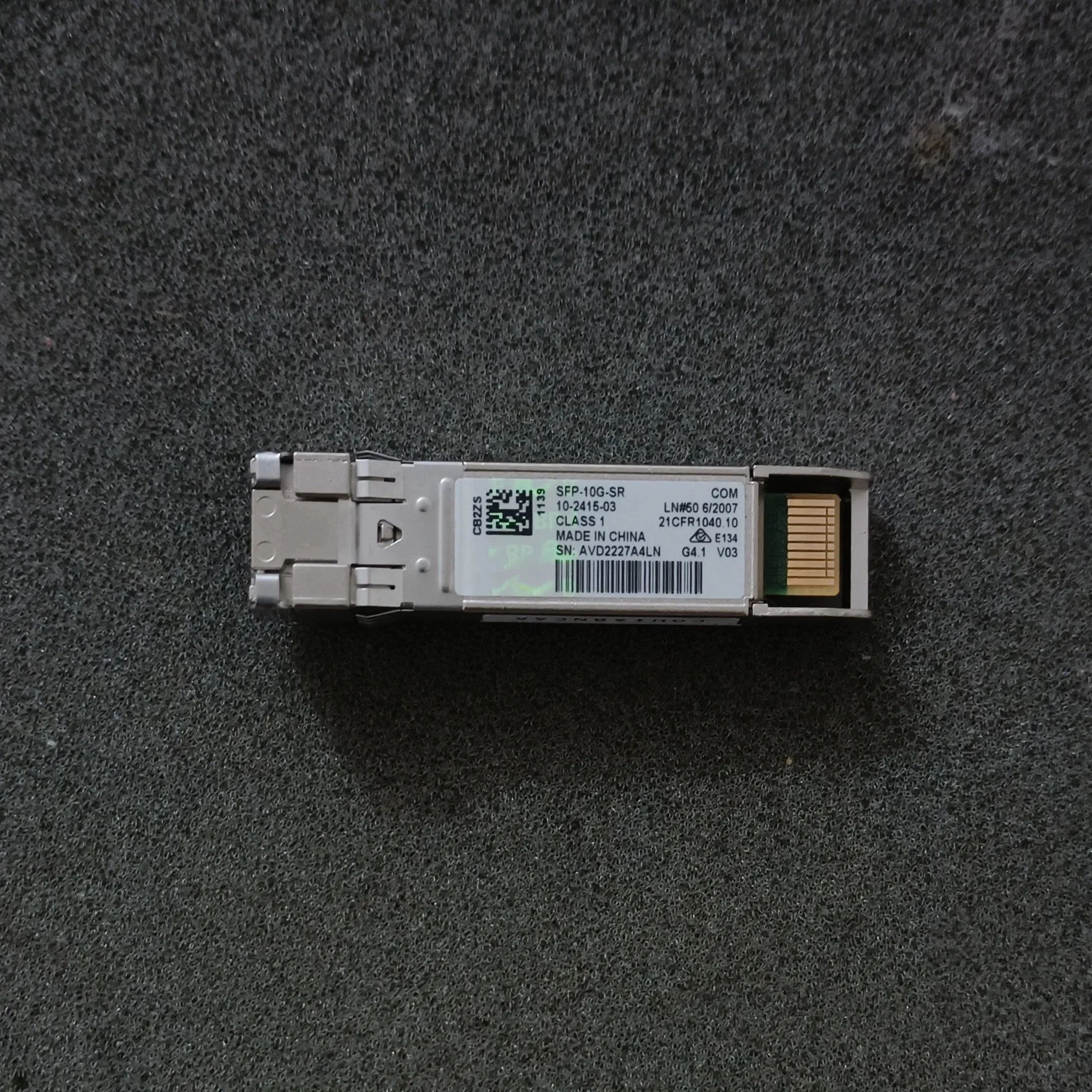 10G Sfp Fiber Optical Module/SFP-10G-SR/10-2415-03  V03 850nm 10GBASE-SR SFP+/ 10gb Fiber Switch