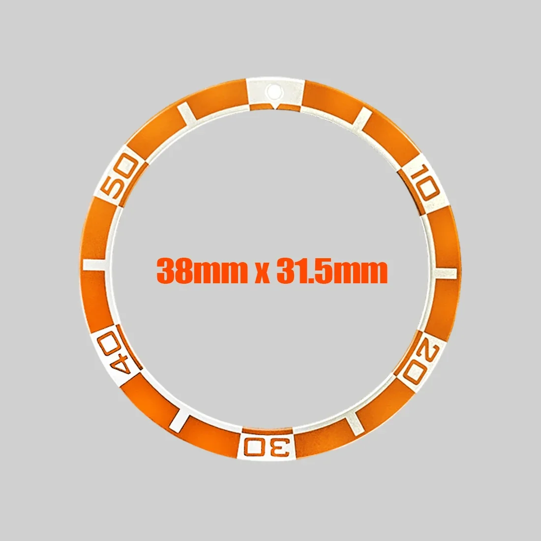 38mm Platte Aluminium Bezel Insert SKX007 Bezel Ring Fit voor Seiko SKX007 SRPD Horlogekast NH35 Case 38x31.5mm Platte Bezel Ring