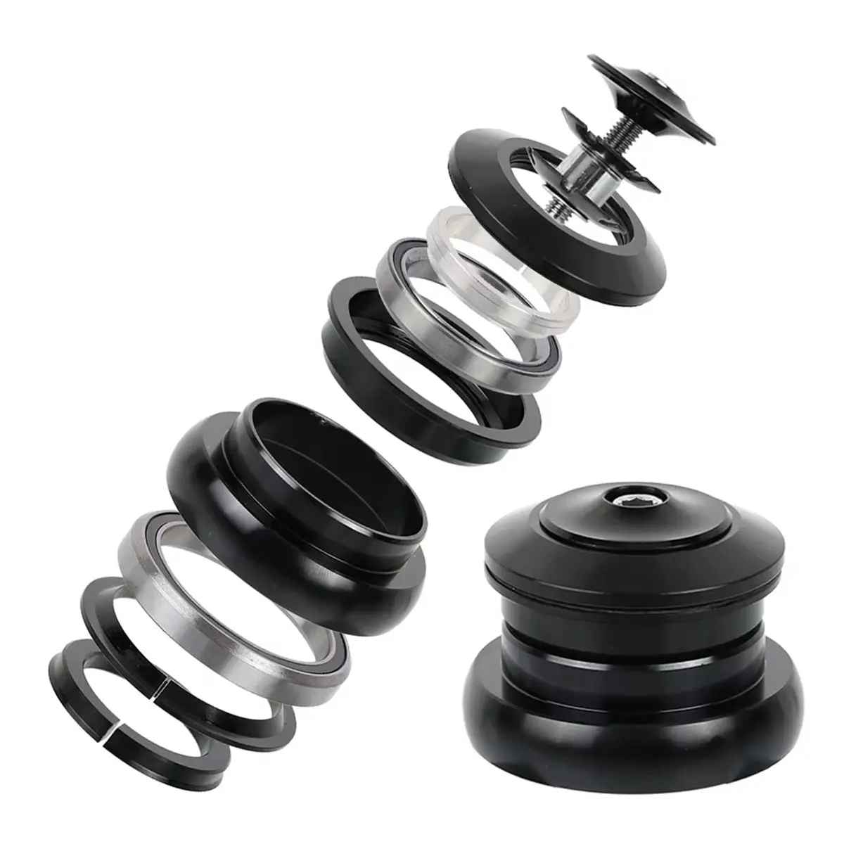 A74U TANKE MTB Mountain Bike Bowl Group, Aluminum Alloy Headset,Tapered Straight Fork Bearing,44-44mm,44-44mm External Bowl A