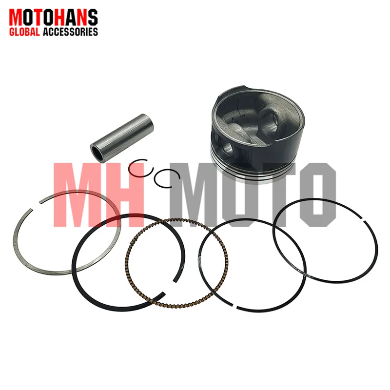 

PISTON AND RING SET 58MM BORE 15MM PIN 0.8*0.8*1.5MM RING FOR YAMAHA FZ16