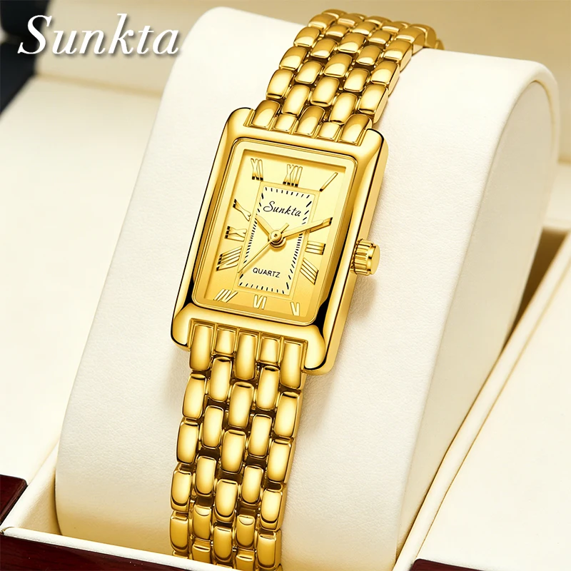 

Новые роскошные женские часы SUNKTA 2026: модные элегантные кварцевые наручные часы LIGE, повседневные водонепроницаемые стальные часы, подарки для женщин, Reloj