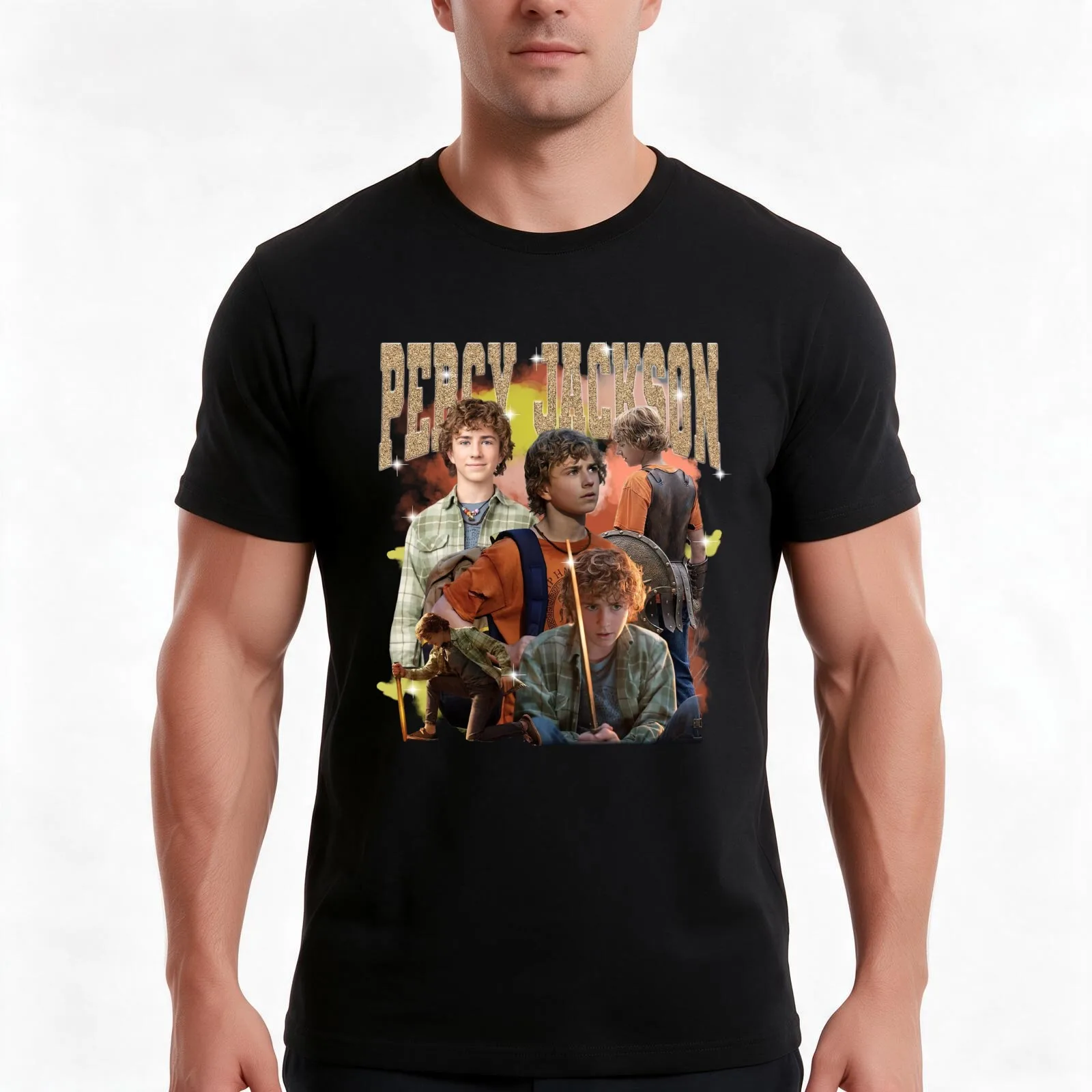 Percy Jackson Camp Half Blood T-Shirt Summer Casual Cotton Tee Oversized Streetwear Tops Vintage Graphic Print 100% Cotton