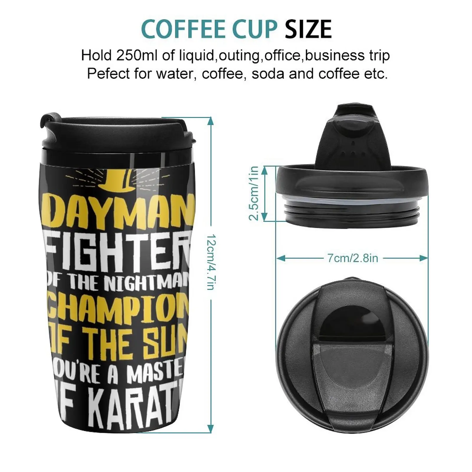 New DAYMAN! Champion of the Sun! Travel Coffee Mug Cup Set Of Coffee Thermos Coffee Espresso Coffee Bottle