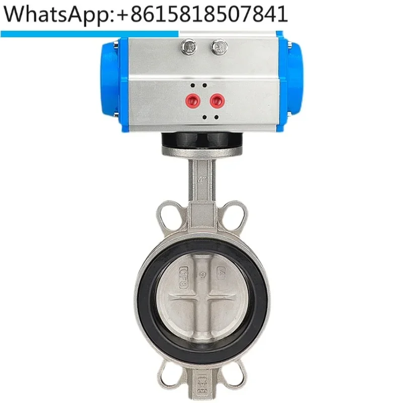 

Pneumatic butterfly valve D671X-10/16 clamp type ductile 304 stainless steel quick shut-off valve DN50 80 100