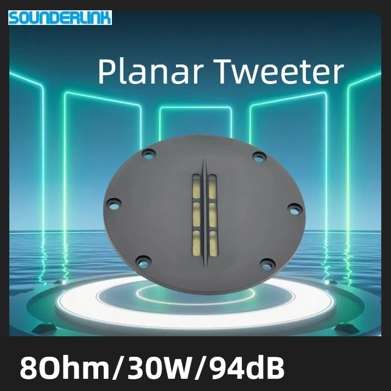 

Sounderlink Planar AMT Ribbon Tweeter - 8OHM 30W HiFi Treble Speaker with ‌High Fidelity Frequency 3k-40kHz