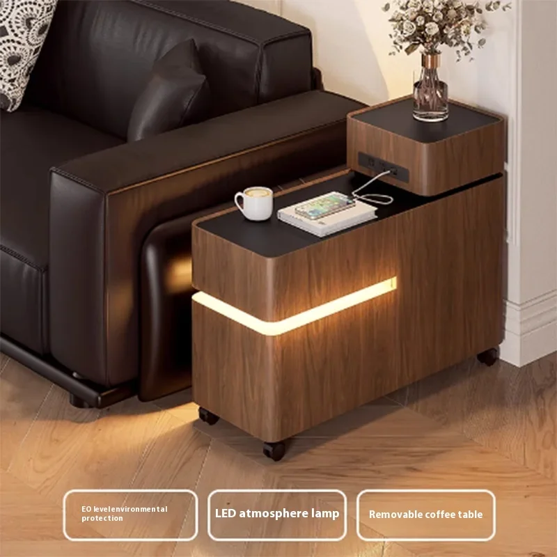 

Outlets Wheels Italian End Table Drawer European Lamp Outlets Design Living Room Side Table Corner Modern Salontafel Furniture