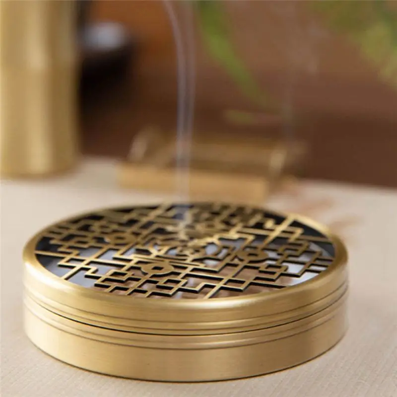 ABJN-Incense Stamp Tool Square Double Ear Incense Stamp Model Incense Burner Tea Room Office Temple Ornaments