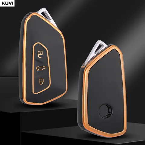 TPU Tarzı Araba Anahtarı Kılıfı Volkswagen VW Golf 8 MK8 ID-4 ID-6 Skoda Octavia A8 Seat Leon FR MK4 Cupra İçin