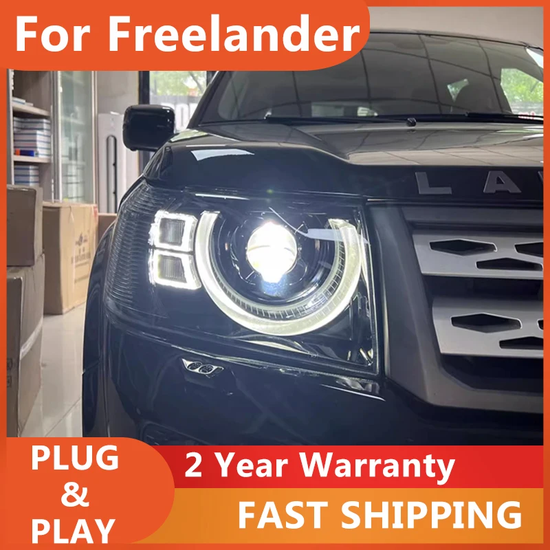

Car Accessories for Land Rover Freelander 2 Headlight 2010-2015 Freelander Headlight DRL Turn Signal Low High Beam Projector Len