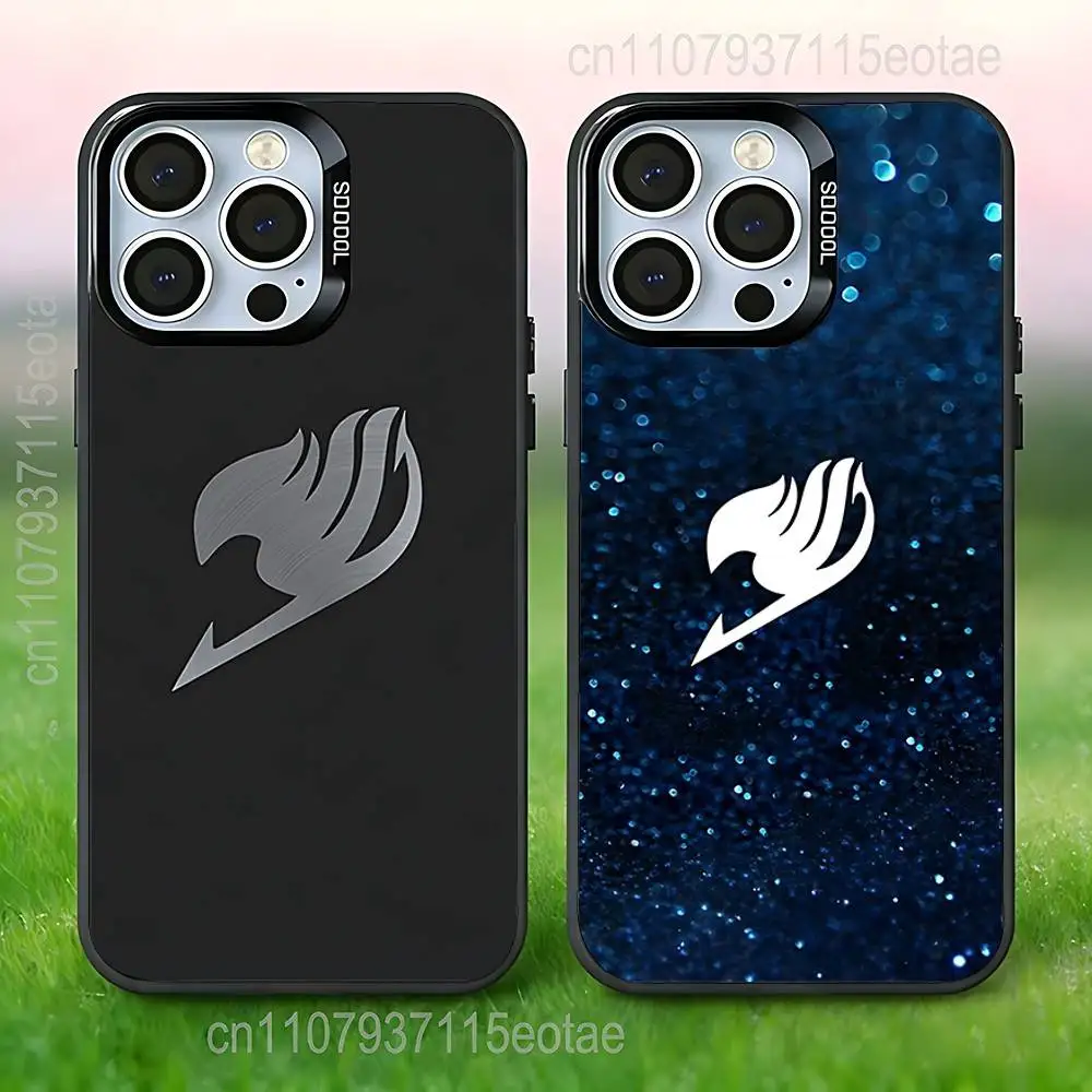 

Anime F-Fairys LOGO T-Tail Phone Case For iPhone 17,16,15,14,13,12,11,Pro,Max,Plus,E,Air,Mini Black Tpu IMD Cover