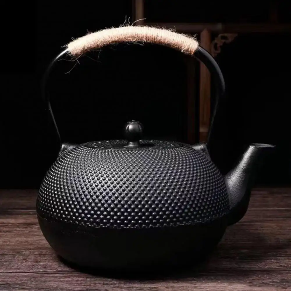 Iron Tea Pot with Stainless Steel Infuser Cast Iron Kettle for Boiling Water чайник заварочный