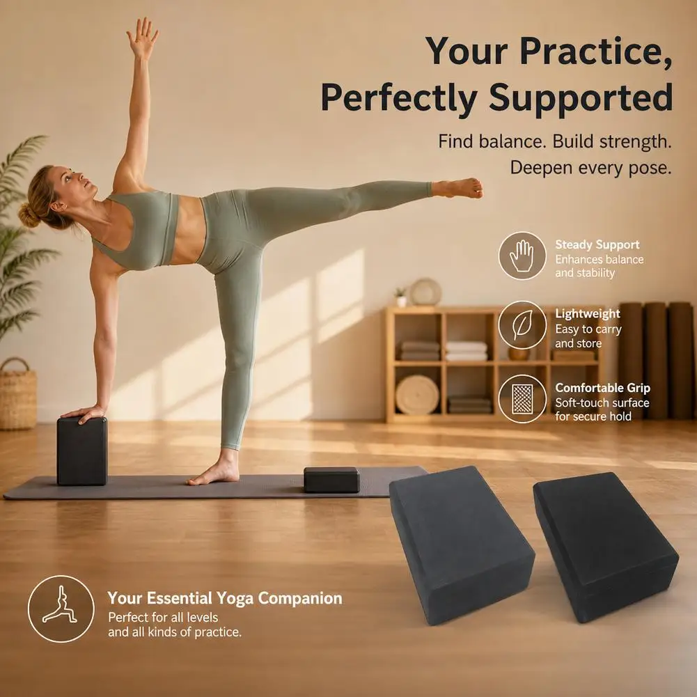 Dance Yoga Blocks Gym Foam Brick Pilates Training Exercise Fitness Bolster Pillow Cushion Stretching Body Shaping Building Cubes - view 6