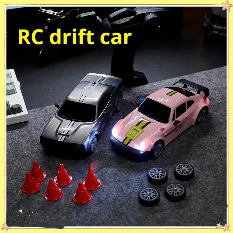 

New Mini Remote Control Racing Car 1/20 Scale 2.4g 4wd Electric Rc With Lighting Desktop Drift Toy For Kids And Adults