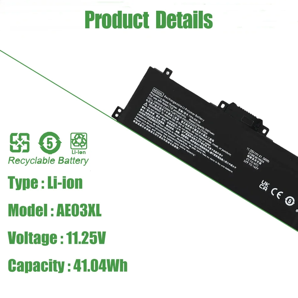 3467mAh AE03XL Battery for HP 240 245 246 250 255 256 G10 14-EE 14-EP 14-EM 15-FC/FD N21969-005 N20951-171 HSTNN-OB3E TPN-DB1N