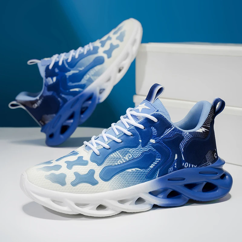 

YRZL Mens Athletic Shoes Sneakers Breathable Mesh Lightweight Non Slip Comfortable Walking Shoes For Men Sports Casual Training