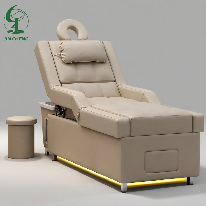 

Jincheng Multifunctional Thai Massage Bed Salon Electric Backrest Lift Pedicure Hair Washing Chair Head Spa Shampoo Bed
