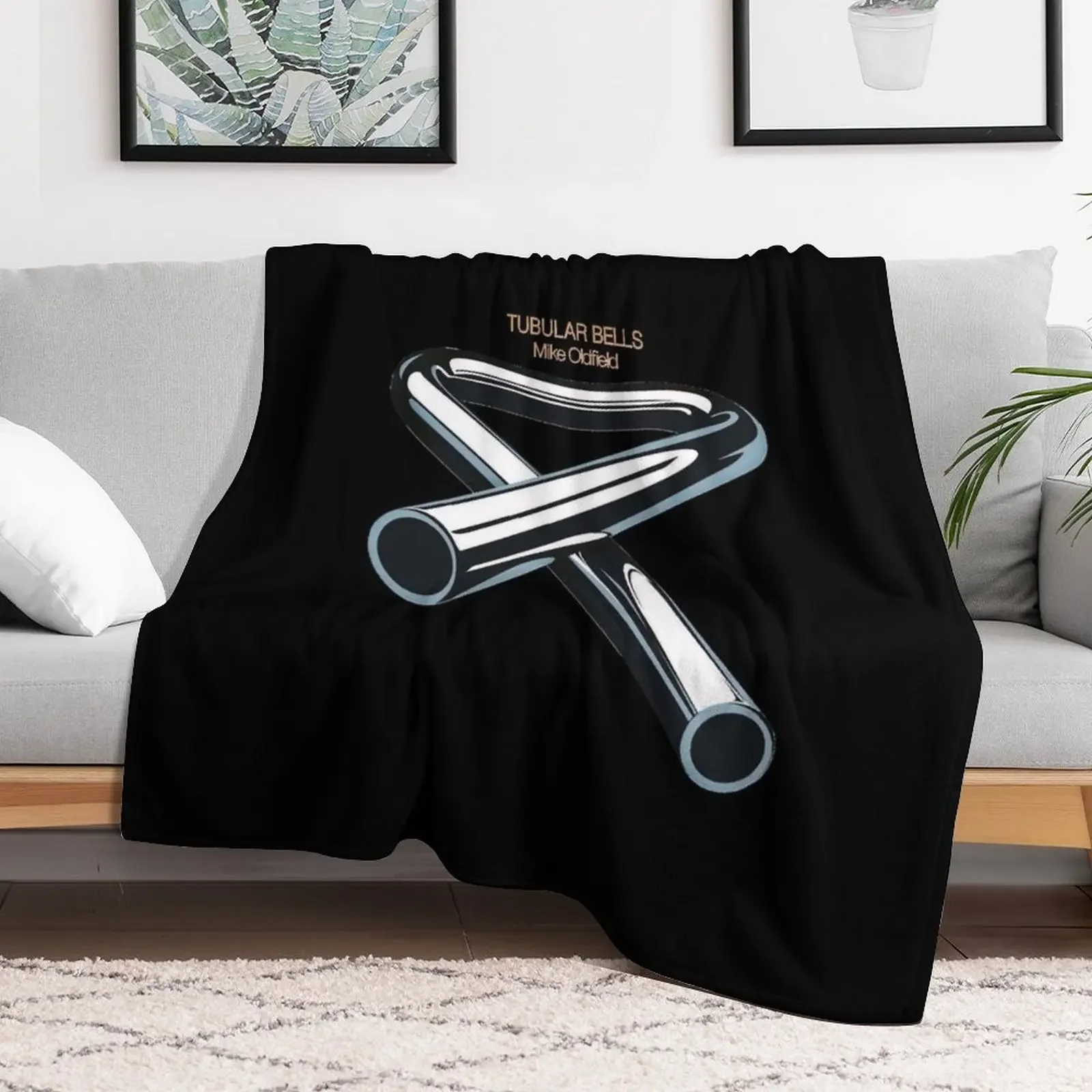 New Tubular Bells Classic T Shirt Throw Blanket Hair Beautifuls Personalized Gift Vintage Blankets