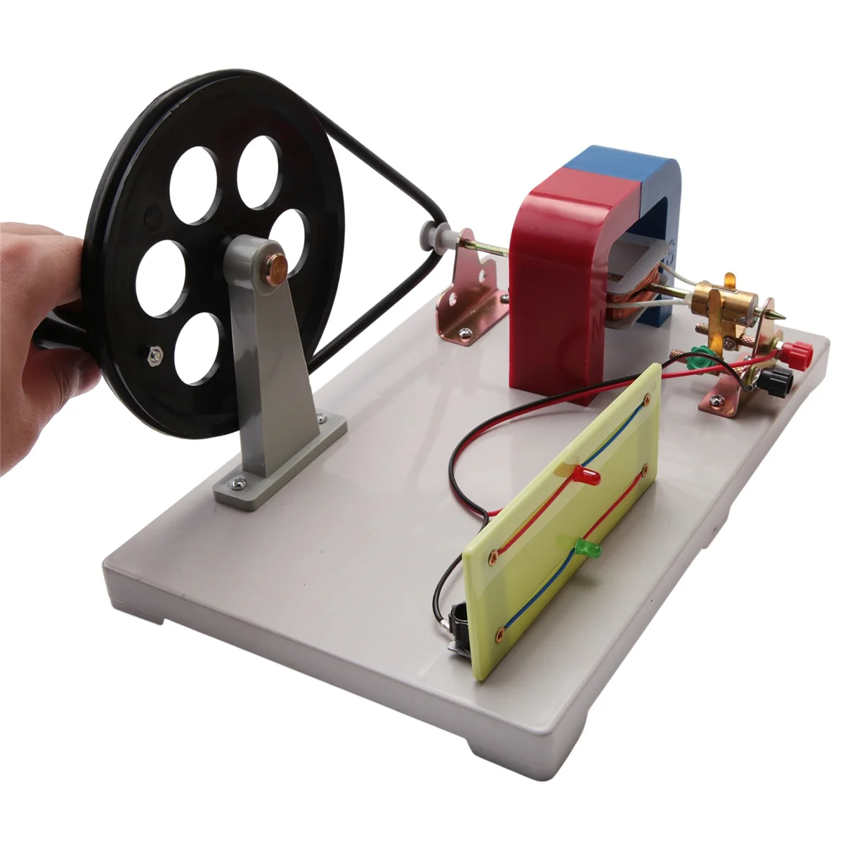 Mão AC e DC Crank Generator Model, Demonstração Motor Activity Model, Equipamento Experimental do Dispositivo