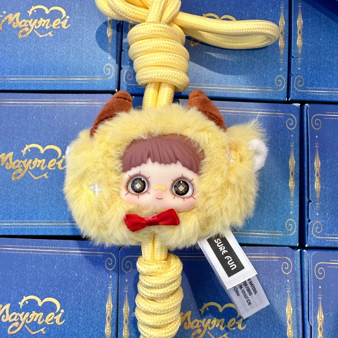 Maymei 12 كوكبة قصة الدمى علامات زودياك صندوق أعمى مع رموز علم التنجيم لينة المفاتيح على ظهره محفظة هدية الهالوين