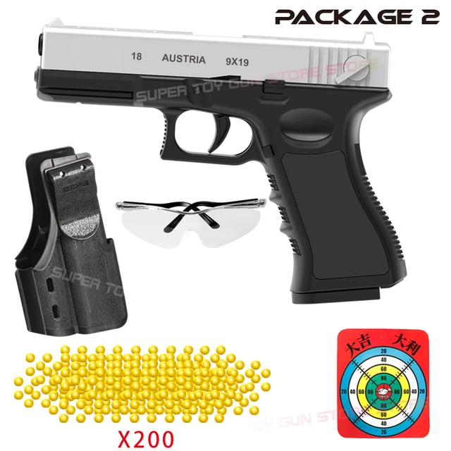 New Soft Bullet Air Gun G18 Toy Gun with Laser Outdoor Sports CS