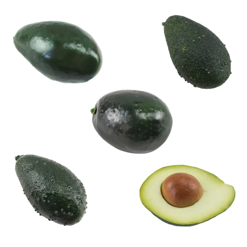 Artificial Avocado Fruit Simulation Foams Avocado Realistic Fruit for Kitchen Parties Decorations Photography Props