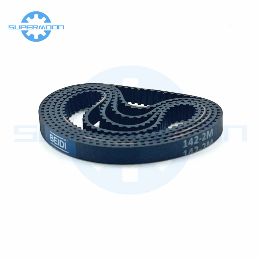 HTD 2M Rubber Timing Belt Length 118 120 124 126 130 136 142 158 160 166 176 178 180 218 250mm Width 4-6mm 142-2M Sweeper Belt - Image 2