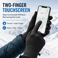 Thermal Glove Liners Men Women Lightweight Touchscreen Thin Winter Gloves for Skiing Motorcycle Cycling Running Outdoor 4