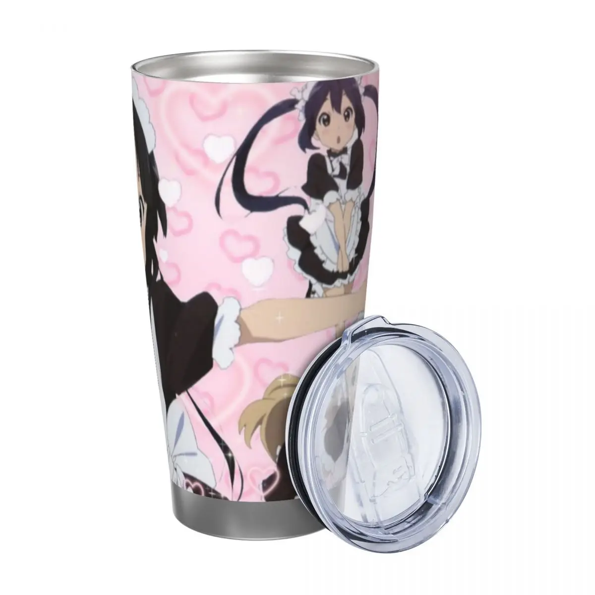 Japanese Anime K-On! 20oz Stainless Steel Car Mug Straw Thermal Iced Travel Cup Vacuum Insulated Coffee Hot Cup