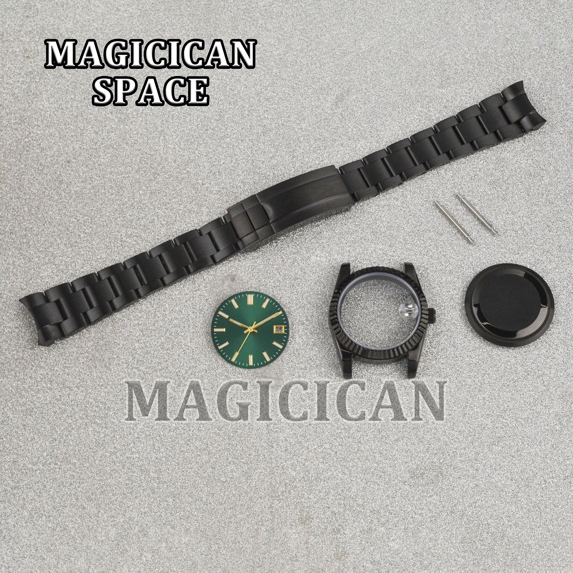 36/39mm NH35 Case 10ATM Waterproof Man's Case for Datejust Stainless Steel Watch Case Strap Luminous Dial Hands Watch Mod Parts