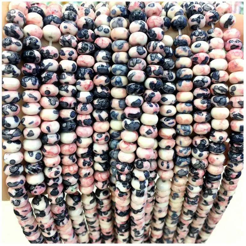 Natural Rainbow Stone Beads para DIY, Contas Coloridas, Redonda e Abacus, Pulseira Yoga e Colar, Party Jewelry, 6mm, 8mm, 10mm