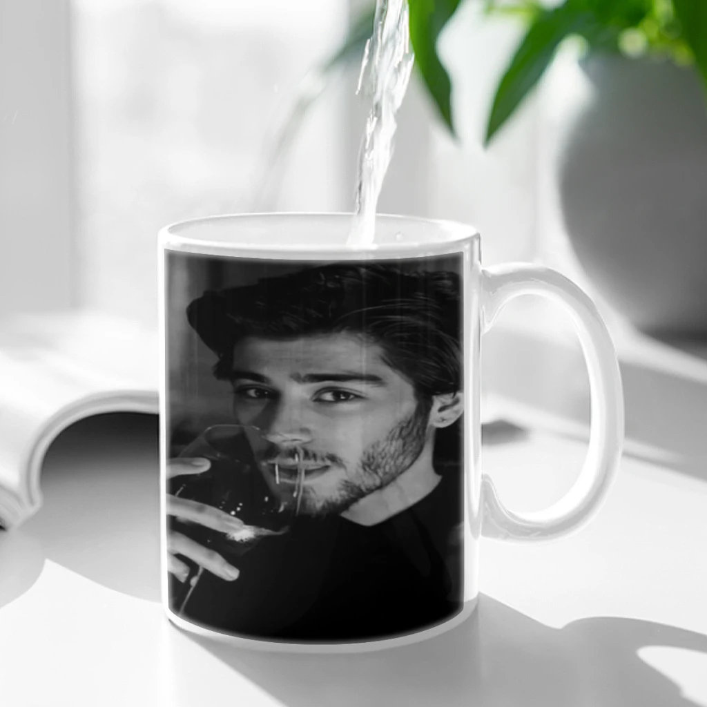 Singer Z-Zayn M-Malik Cartoon Milk Mocha Cup Coffee Tea Cup Cute Animal Breakfast Dessert 11oz Milk Water Cup Gift